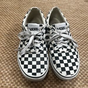 Vans checkered sneakers, size 8 men’s
